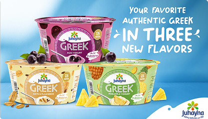 Juhayna lance de nouveaux produits à base de chocolat mélangé, de jus de fruits et de yaourt grec sur le marché égyptien