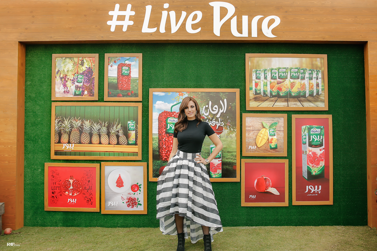Dora, Juhayna Pure’s Ambassador, announces the launch of Pure Pomegranate in the markets