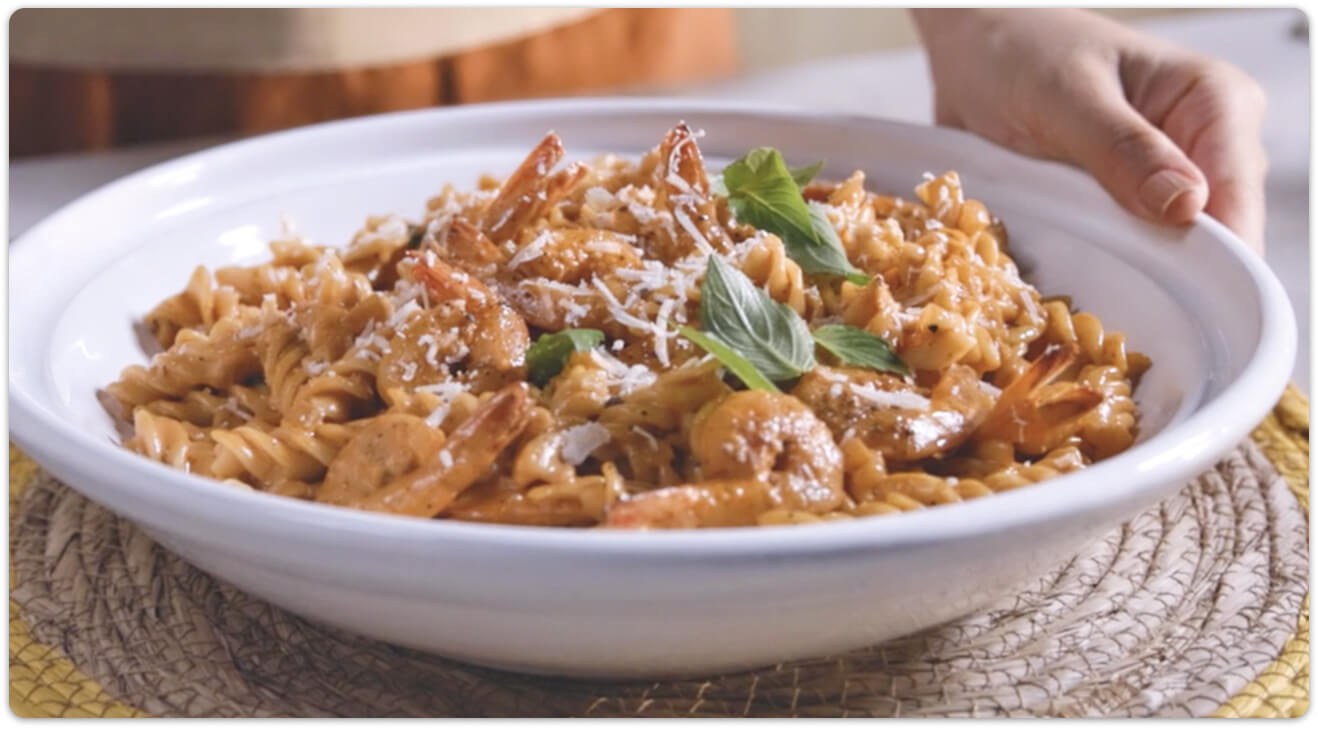 Shrimp Fusilli Pasta